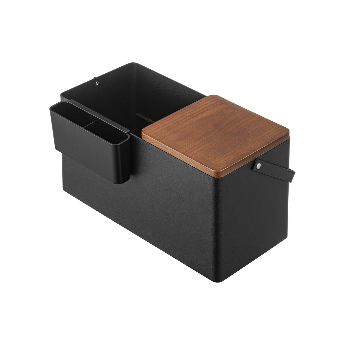 Makeup Organizer with Mirror - Steel + Wood